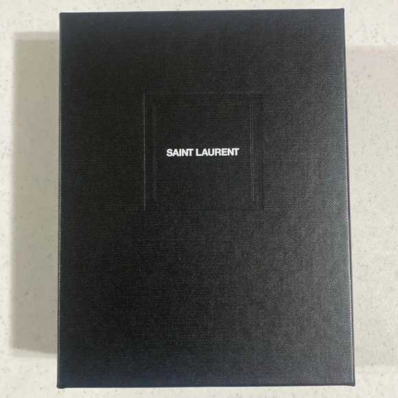 YSL Cassandra Nylon Small Envelope Wallet Quilted Black with Box and Dust Bag - Picture 12 of 14